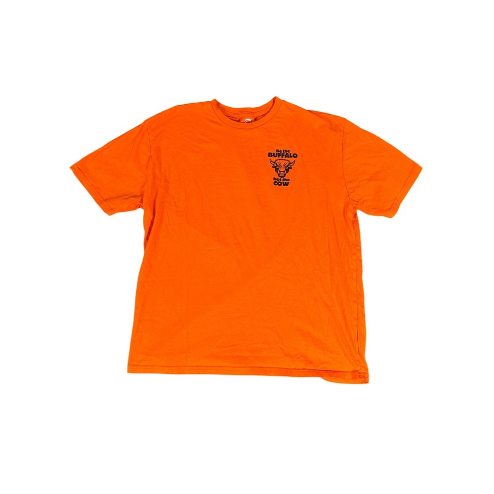 Be the Buffalo Not the Cow Graphic Tee Shirt Kim Muir Skate‎ Play XL Grunge